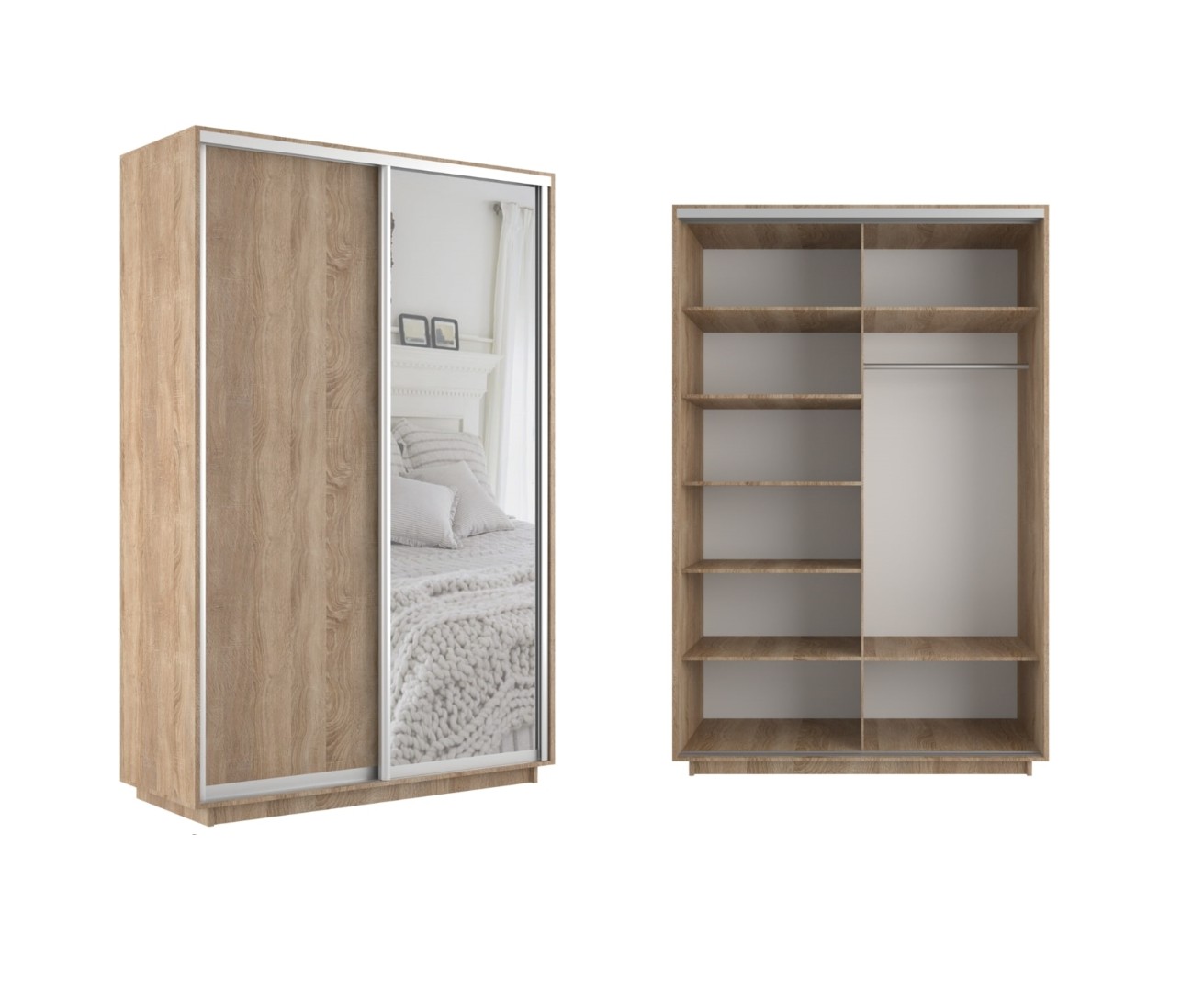 Шкаф купе Старк дуб сонома (shkaf kupe stark dub sonoma)