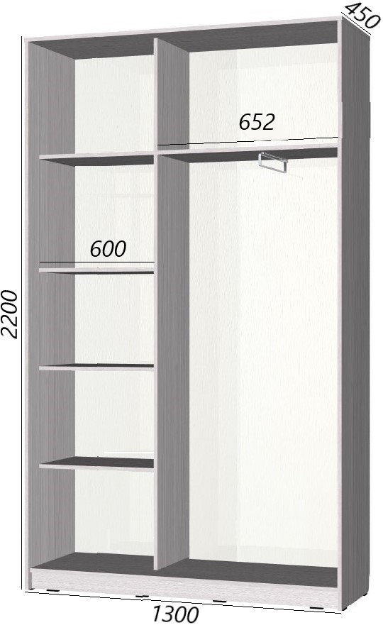 Dvukhdvernye shkafy kupe 40615