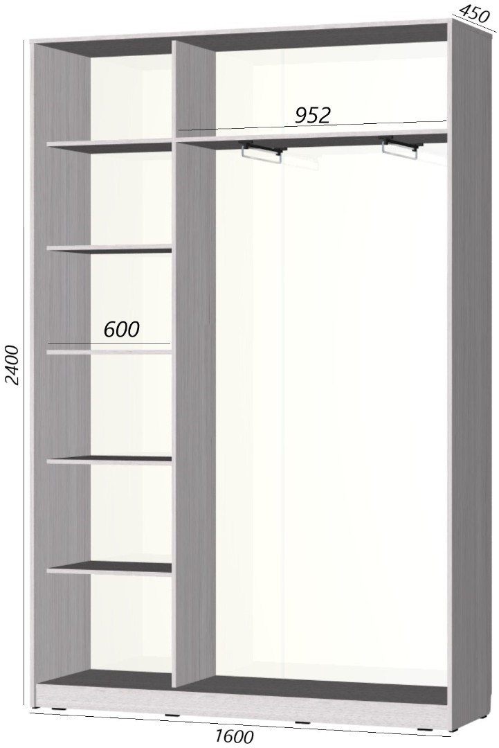 Dvukhdvernye shkafy kupe 41024