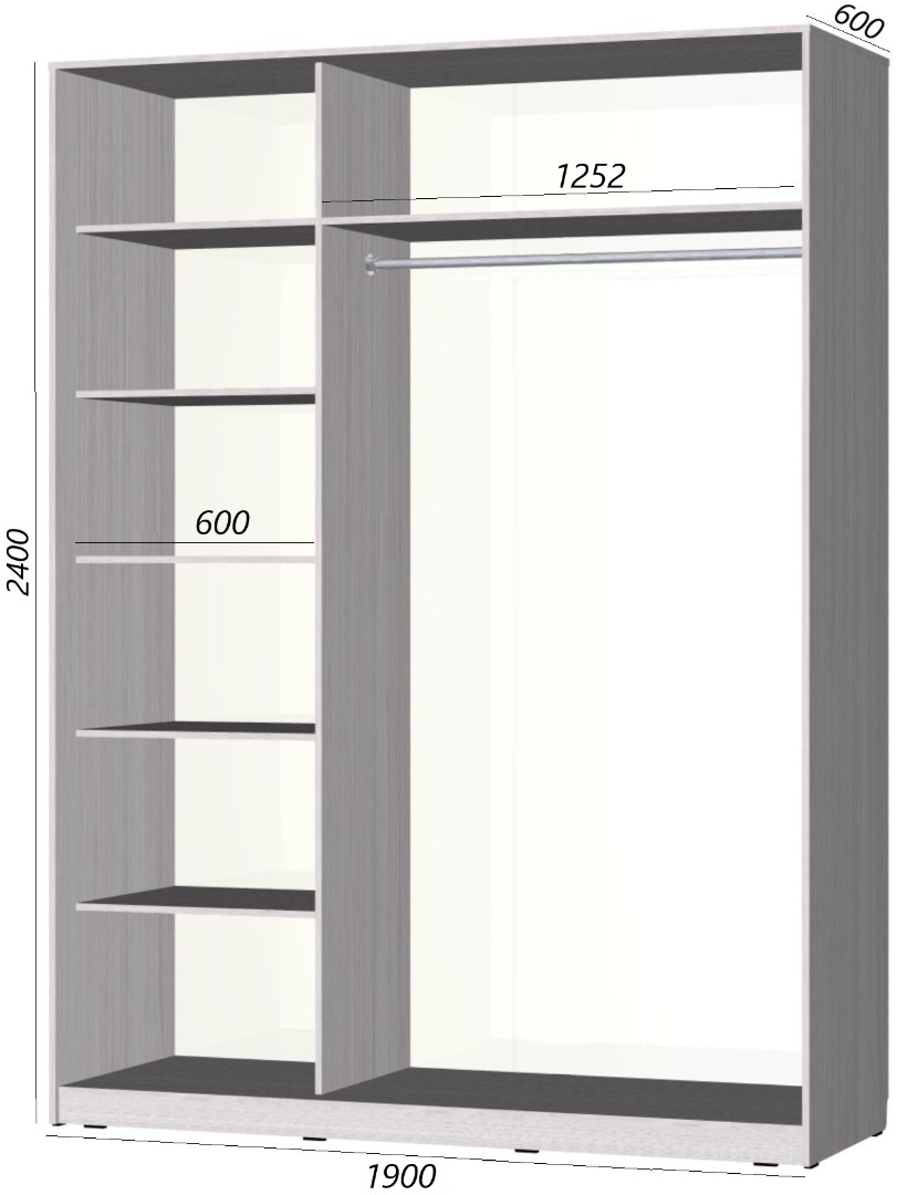 Dvukhdvernye shkafy kupe 41513