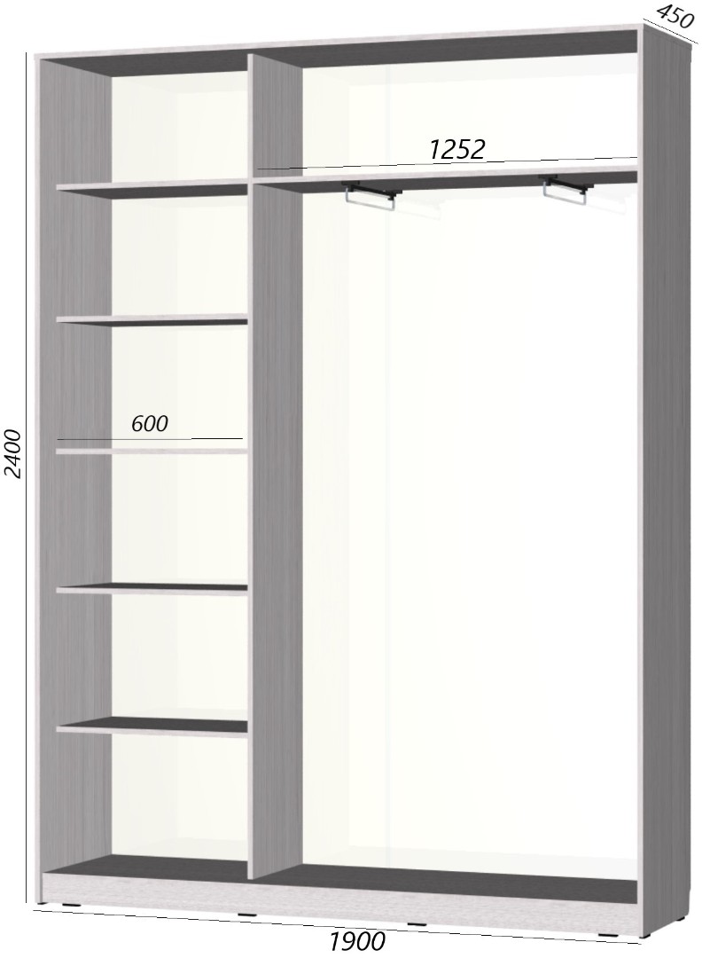 Dvukhdvernye shkafy kupe 41518